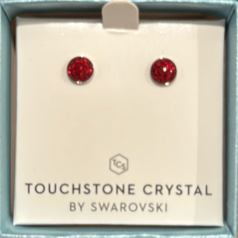 Touchstone Crystal By Swarovski July Birthstone Earrings